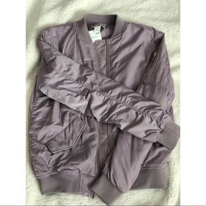 Lilac Bomber Jacket